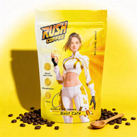 Rush Coffee au goût café qui est protéiné. Une boisson Level Mana du matin. 